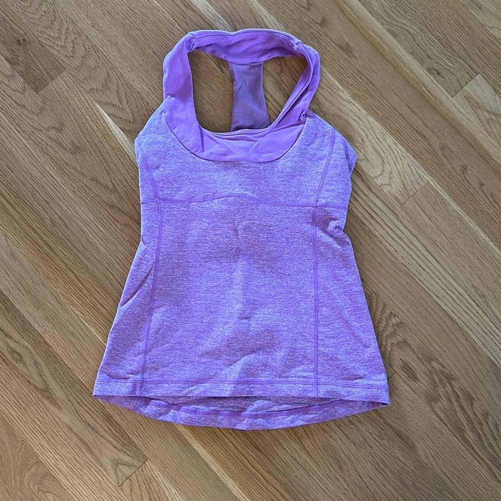 Purple lululemon bra tank